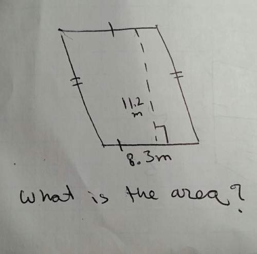 What is the area? height=11.2 , base = 8.3?