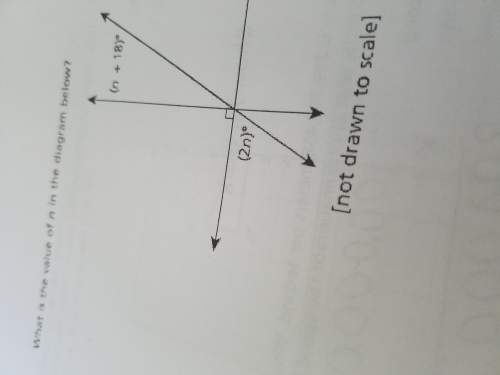 What is the value of n in the diagram below