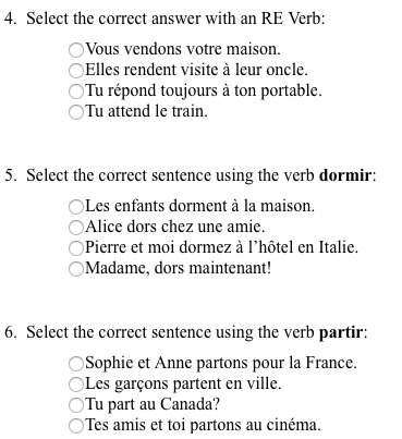 15 points french questions (image attached)