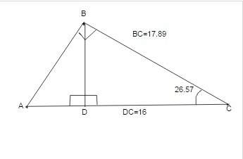 With reference to the diagram, what is cosa?  a.0.250 b.0.447 c.0.558 d.0.89