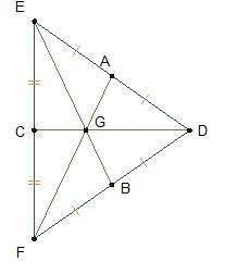 In triangle def, cg = (x + 5) units and dg = (3x – 2). what is dg?