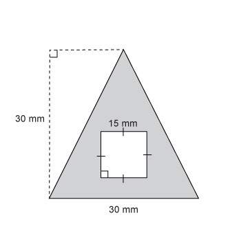 What is the area of the shaded part of the figure?