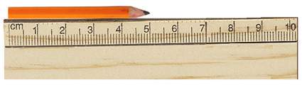 Astudent used a ruler to measure a pencil, as shown in the attachment.  which of the fol