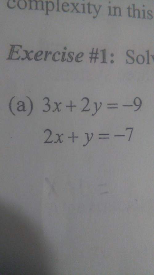 How can i solve 3x+2y=-9 and 2x+y=-7 using substitution?