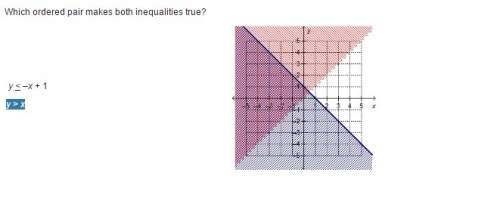 Which ordered pair makes both inequalities true?  a(–3, 5) b(–2,