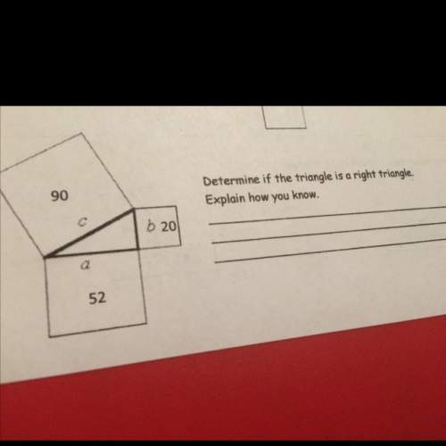 Could you explain if this is a right triangle or not