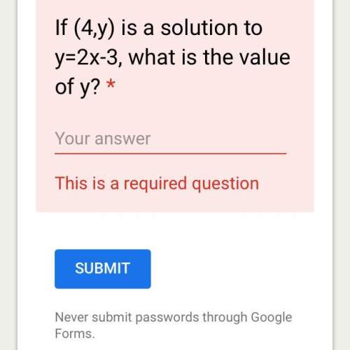 if (4,y) is a solution to y=2x-3, what is the value of y?