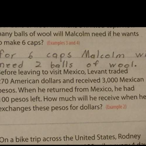 Before leaving to visit mexico, levant traded 270 american dollars and receive 3,000 mexican pesos.