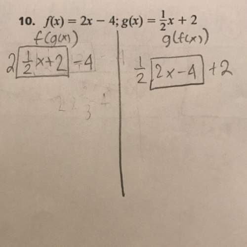 Verify that f and g are inverse functions.  ? i'm stuck !