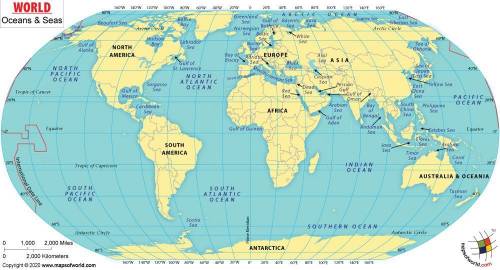 he  Ocean and the  Ocean surround Europe. A. Pacific . . . Atlantic B. Arctic . . . Indian C. Pacifi