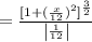 =\frac{[1+(\frac{x}{12} )^2]^{\frac{3}{2}}}{\left |\frac{1}{12}   \right |}