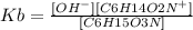Kb=\frac{[OH^-][C6H14O2N^+]}{[C6H15O3N ]}