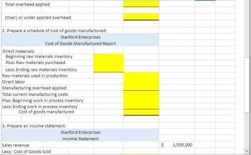 Calculate and dispose of overapplied or underapplied manufacturing overhead. Calculate the cost of g