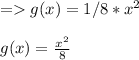 = g(x) = 1/8 * x^2\\\\g(x) = \frac{x^2}{8}