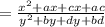 =\frac{x^{2}+ax+cx+ac}{y^{2}+by+dy+bd}