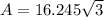 A=16.245\sqrt{3}