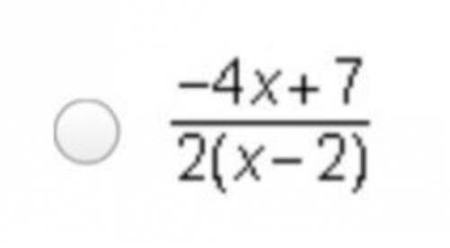 Which expression is equivalent to the following complex fraction?

StartFraction 3 Over x minus 1 En