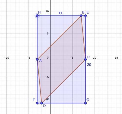 Y

10
1
B(7,9)
Create a rectangle around the parallelogram. The
dimensions of this rectangle are
Fin