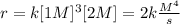 r=k[1M]^3[2M]=2k\frac{M^4}{s}