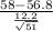 \frac{58-56.8}{\frac{12.2}{\sqrt{51} } }