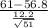 \frac{61-56.8}{\frac{12.2}{\sqrt{51} } }