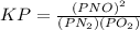 KP= \frac{(PNO)^2}{(PN_2)(PO_2)}