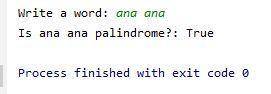 7.8 LAB: Palindrome A palindrome is a word or a phrase that is the same when read both forward and b