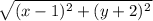 \sqrt{(x-1)^2+(y+2)^2^}