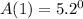 A(1) = 5. {2}^{0}