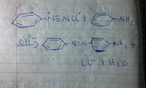 What happened when aniline is treated with benzene diazonium chloride