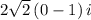 2\sqrt{2}\left(0-1\right)i