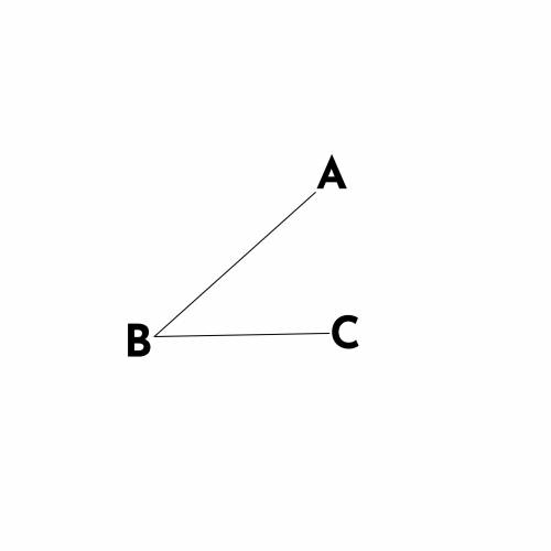 What is the name of the angle formed by BA and BC', given that the two rays share a common endpoint?