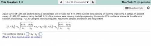 A past survey of students taking a standardized test revealed that % of the students were planning o