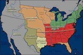 How did the missouri compromise, proposed by henry clay, try to resolve the slavery problem?  questi