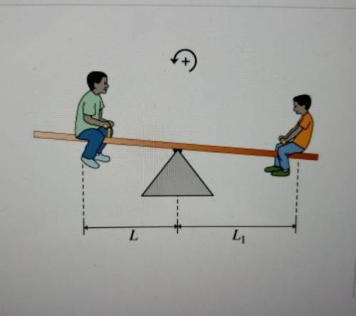 Marcel is helping his two children, Jacques and Gilles, to balance on a seesaw so that they will be