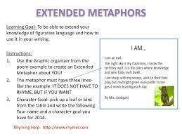 An extended metaphor

a) has not been used in poetry for at least 75 years
b) combines simile, perso