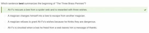 Which sentence best summarizes the beginning of “The Three Brass Pennies? A magician changes himsel