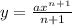 y= \frac{ax^n^+^1}{n+1}