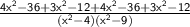 \sf{ \frac{4 {x}^{2}  - 36 + 3 {x}^{2}  - 12 + 4 {x}^{2}  - 36 + 3 {x}^{2}   - 12}{( {x}^{2}  - 4)( {x}^{2}  - 9)} }