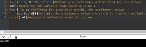 Here is source code of the Python Program to multiply all the items in a dictionary. The program out