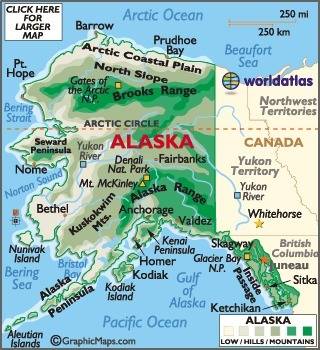Where are juneau and fairbanks located in relation to each other?