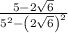 \frac{5-2\sqrt{6}}{5^2-\left(2\sqrt{6}\right)^2}