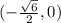 (-\frac{\sqrt{6}}{2},0)