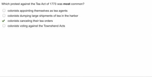 Which protest against the Tea Act of 1773 was most common? colonists appointing themselves as tea ag
