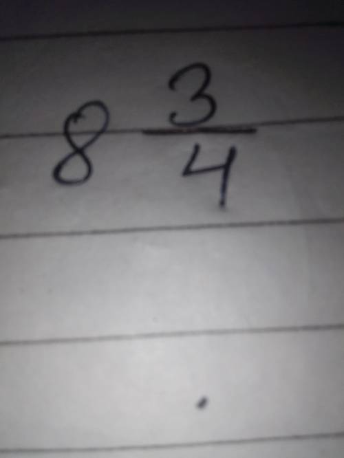 Which number is equivalent to the improper fraction 35/4