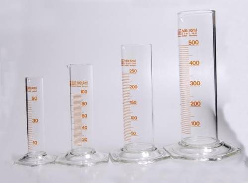 Fill the 25-ml graduated cylinder with 11.5 mL
of water, what’s the volume?
