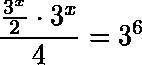 Solve 3 ^x/2 * 3^x/4= 3^6