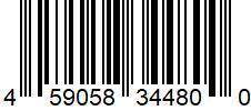 Determine the check digit for the UPC number 
4 59058 34480 ? 
As like a bar code