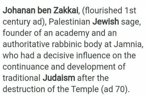 (HELP)
Yochanan Ben Zakkai was an important king in Jewish history? TRUE or FALSE