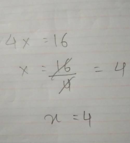 What could equal 16 if your x4